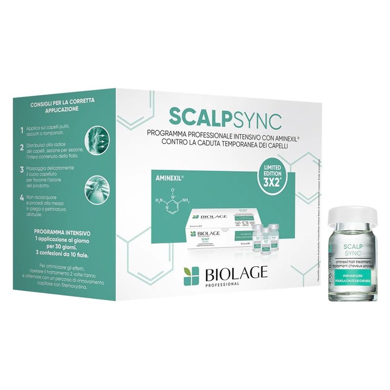 Biolage Scalpsync Programma Professionale Intensivo Con Aminexil Contro La Caduta Temporanea Dei Capelli 30 Fiale Da 6 Ml