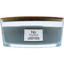 Woodwick Candela Evergreen Cashmere Boat (cashmere evergreen) - 453,6 g
