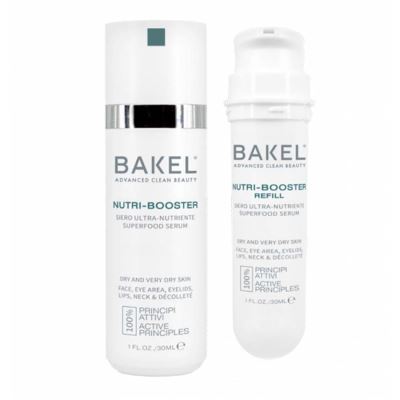 BAKEL Nutri-Booster Case & Refill 30 מ"ל סרום מזין במיוחד לפנים, קונטור עיניים