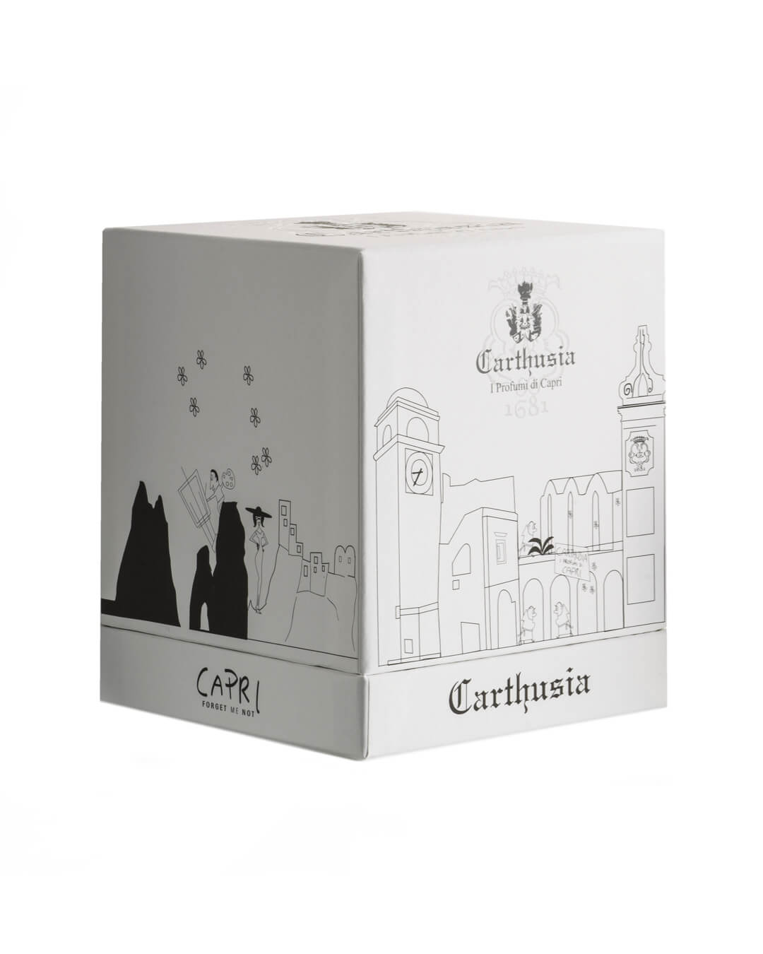 Carthusia Capri Forget Me Not Scented Candle Fig Essence 260γρ