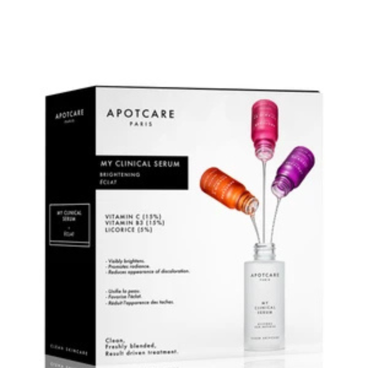 Il mio set di sieri clinici Apotcare: Vitamina C siero illuminante per il viso 10 ml + Vitamina B3 Vitamina B3 siero anti-rossore per il viso 10 ml + Liquirizia siero antimacchia giorno e notte senza alcol per il viso 10 ml