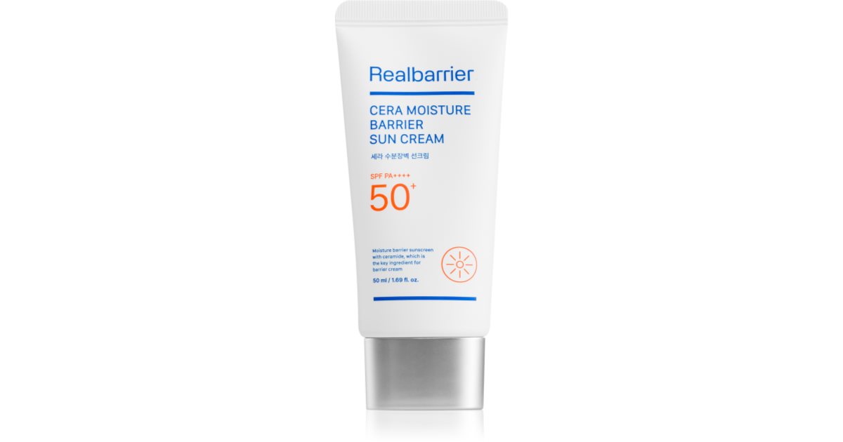 Real Barrier קרם לחות מחסום מחדש ומגן של סרה SPF 50+ 50 מ"ל