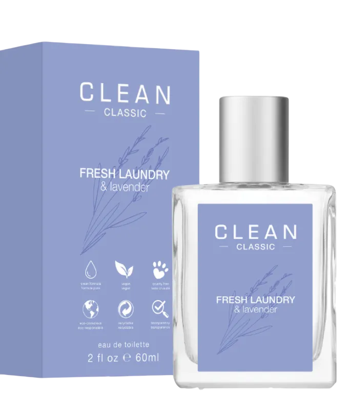 Clean, Fresh Klesvask og lavendel, Eau De Toilette, Unisex, 60 ml