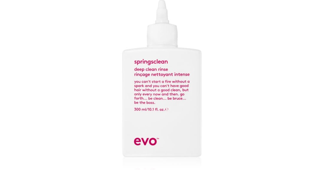 EVO Springsclean shampoo di pulizia profonda per capelli mossi e ricci 300 ml
