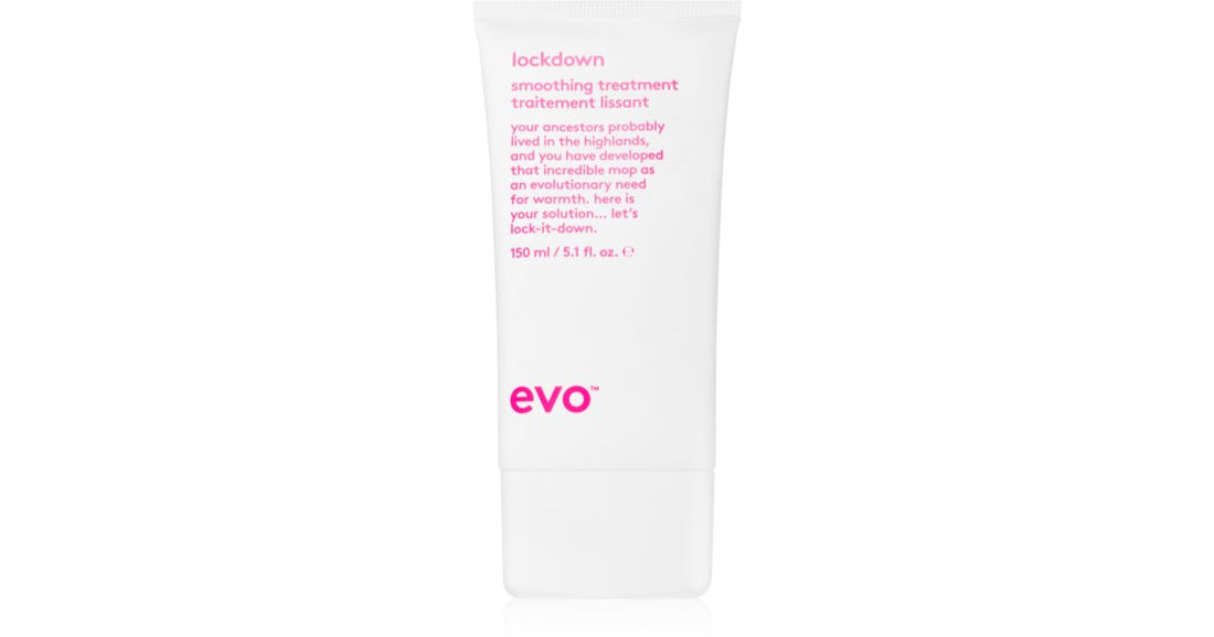 EVO Smooth Lockdown balsamo lisciante senza risciacquo per capelli ribelli e crespi 150 ml