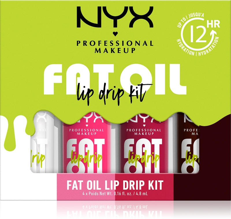 NYX Professional Makeup Fat Drip lip kit 4× 4.8 ml
