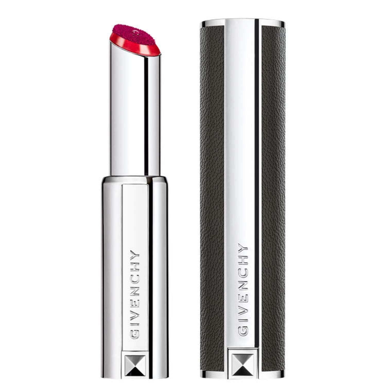 Givenchy Le Rouge transparentní matná krémová rtěnka 411 Framboise plnitelná 3,4 g