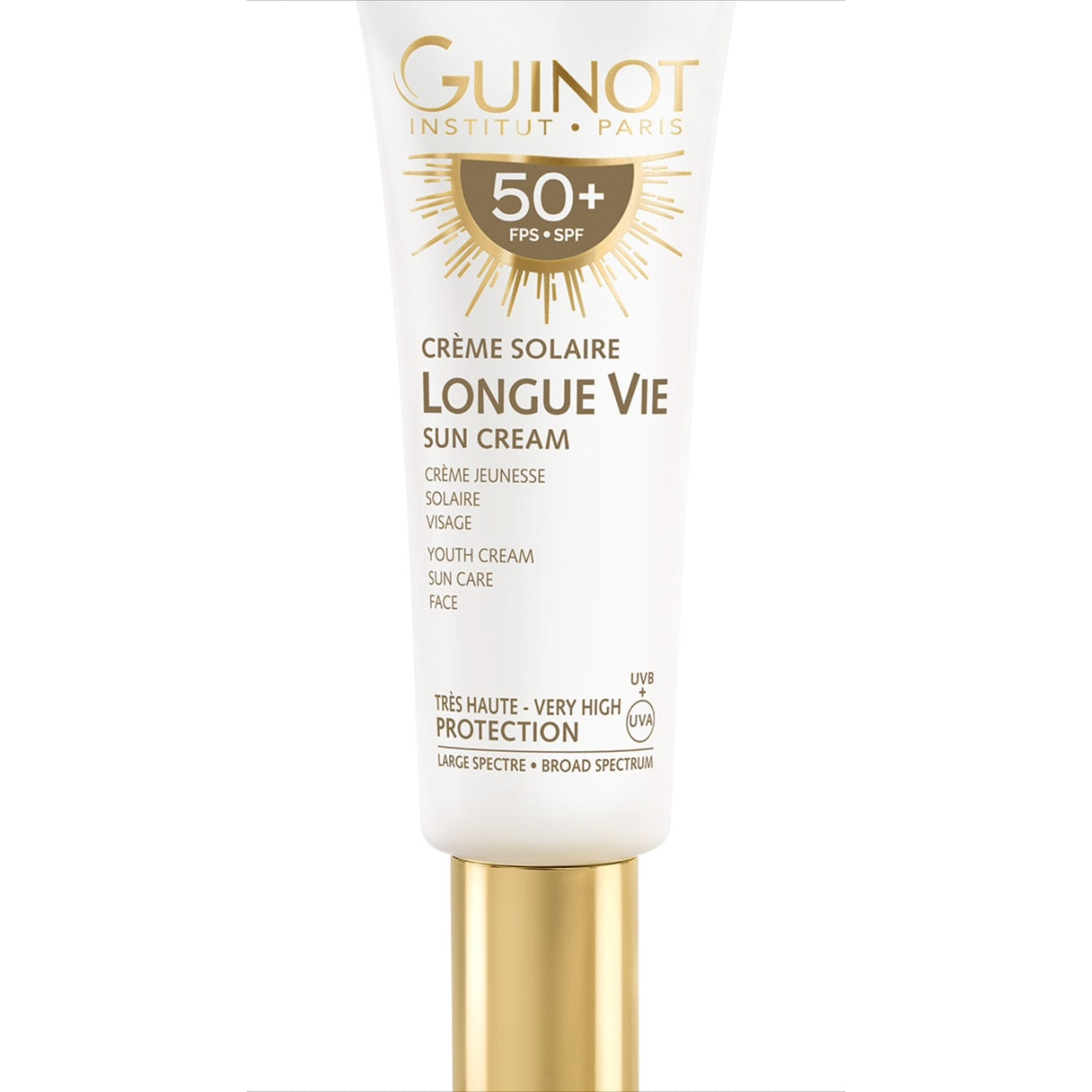 Guinot Longue Vie Anti-aging krém na opalování na obličej SPF 50+ 50 ml