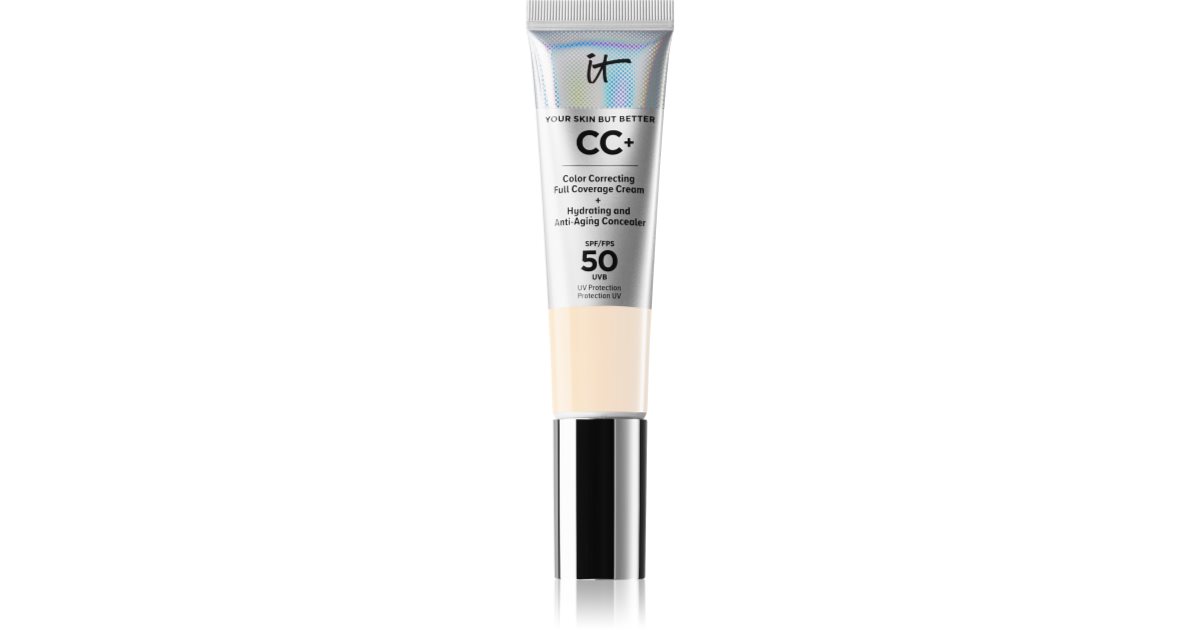 IT Cosmetics Your Skin But Better CC+ Full Coverage Foundation SPF 50+ for Women Rich Honey 32ml