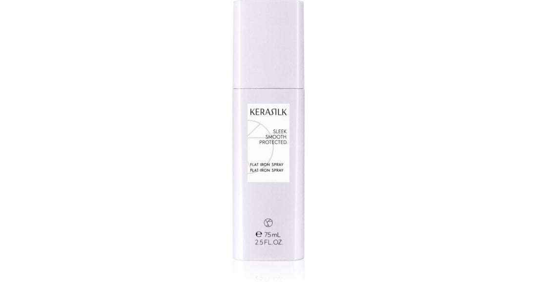 KERASILK 스타일링 플랫 아이언 스트레이트너 및 컬링 아이언용 열 보호 스프레이 75 ml