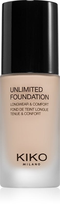 KIKO Milano Unlimited fondotinta liquido lunga tenuta effetto opaco colore 01 Rose 30 ml