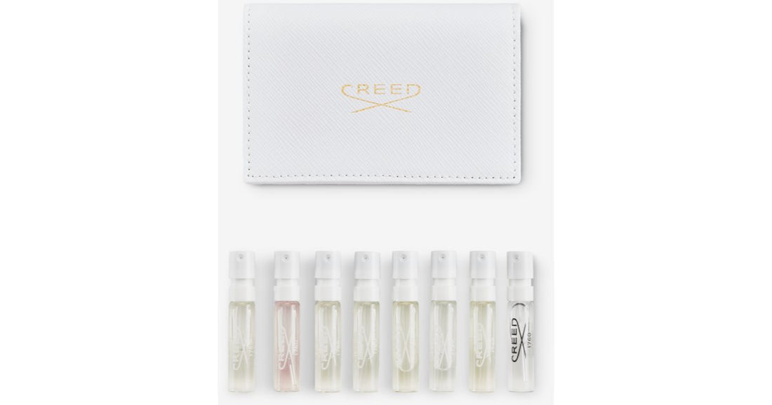 Creed Leder Muster Brieftasche - Weißes Set für Damen 8× 1,5 ml