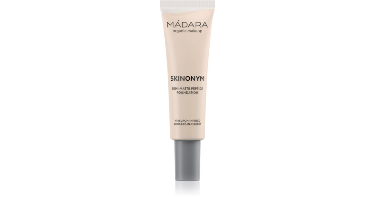 Mádara Skinonym Semi-Matte Peptide base de longa duração com peptídeos cor