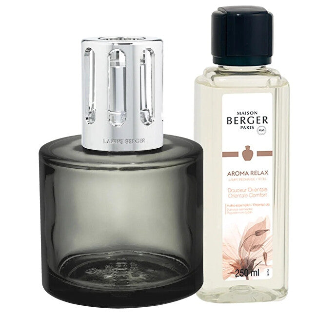 Maison berger paris Set regalo lampada catalitica Aroma Relax grigio + imbottitura Sweet Orient 250 ml