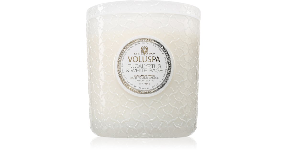 VOLUSPA Maison Blanc Eucalyptus & White Sage scented candle 850 g