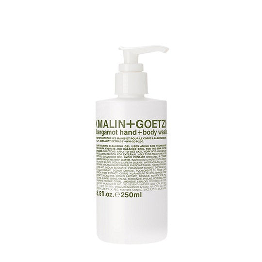 Malin + Goetz Bergamot shower gel and hand cleanser