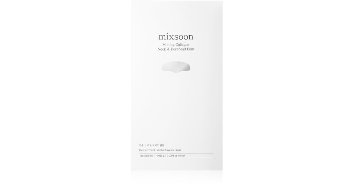 mixsoon Melting Collagen Film moisturizing sheet mask for face and neck