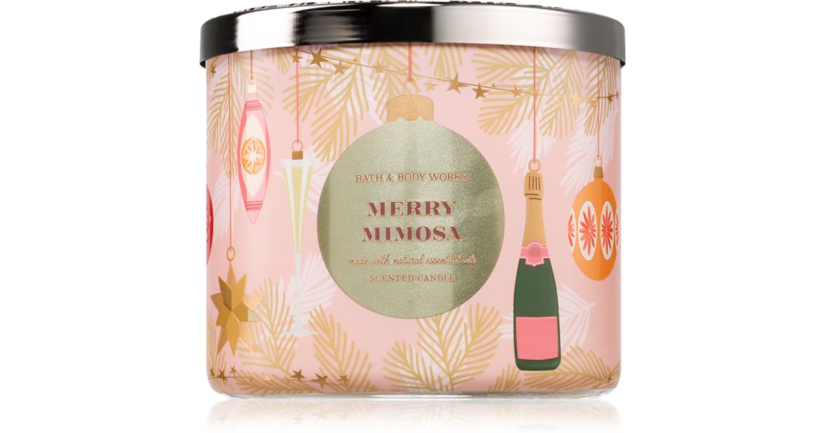 Bath & Body Works Merry Mimosa scented candle 411 g