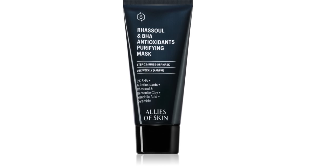 Allies of Skin Rhassoul og BHA antioksidanter maschera dyprensende 50 ml