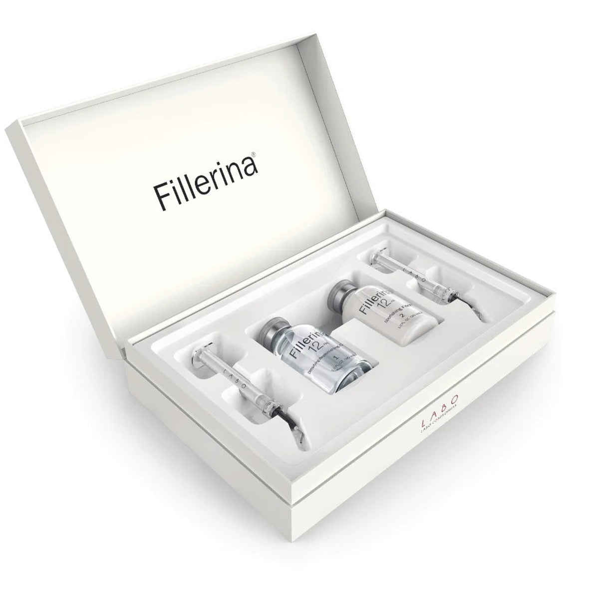 Set Duo, Labo, Fillerina 12HA Densifying Filler Grade 5, antirughe e rassodante, gel per il trattamento locale, per il viso, 2 pezzi, 30 ml