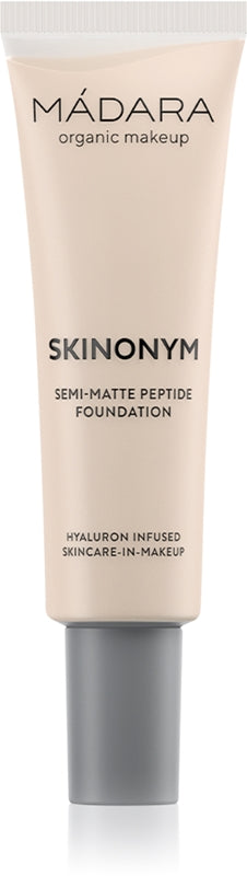 MÁDARA Skinonym Semi-Matte Peptide fondotinta lunga tenuta con peptidi colore Porcelain 10 30 ml