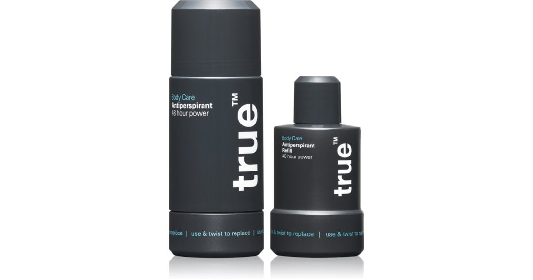 true skin care 48 ore power Promo Set set per uomo antitraspirante ricarica + antitraspirante roll-on 75 ml