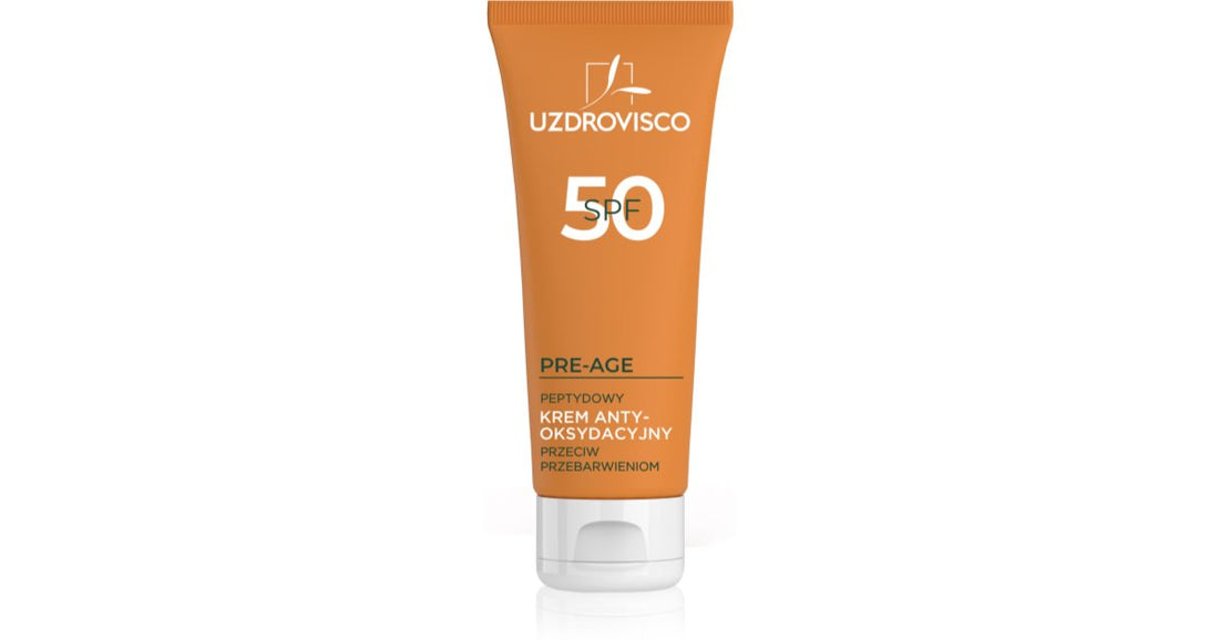Uzdrovisco Pre-Age Peptide SPF 50 crema giorno antiossidante protettiva SPF 50 50 ml