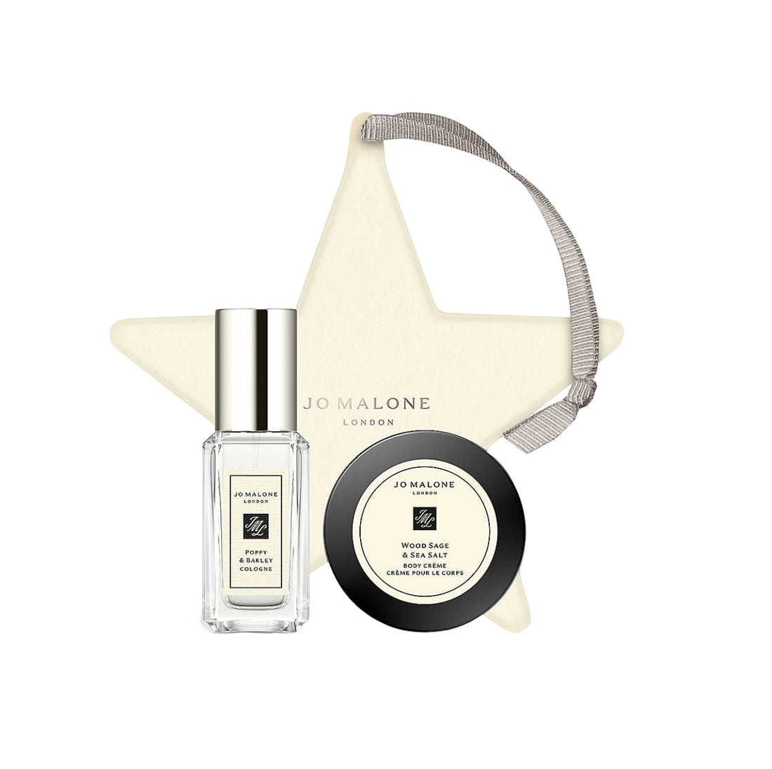 Winter Set Jo Malone: Wood Sage & Sea Salt crema corpo idratante 15 ml + Poppy & Barley Eau De Cologne Unisex 9 ml *Miniatura
