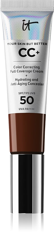 IT Cosmetics Your Skin But Better CC+ Podkład o pełnym kryciu SPF 50+ dla kobiet Głęboki 32 ml