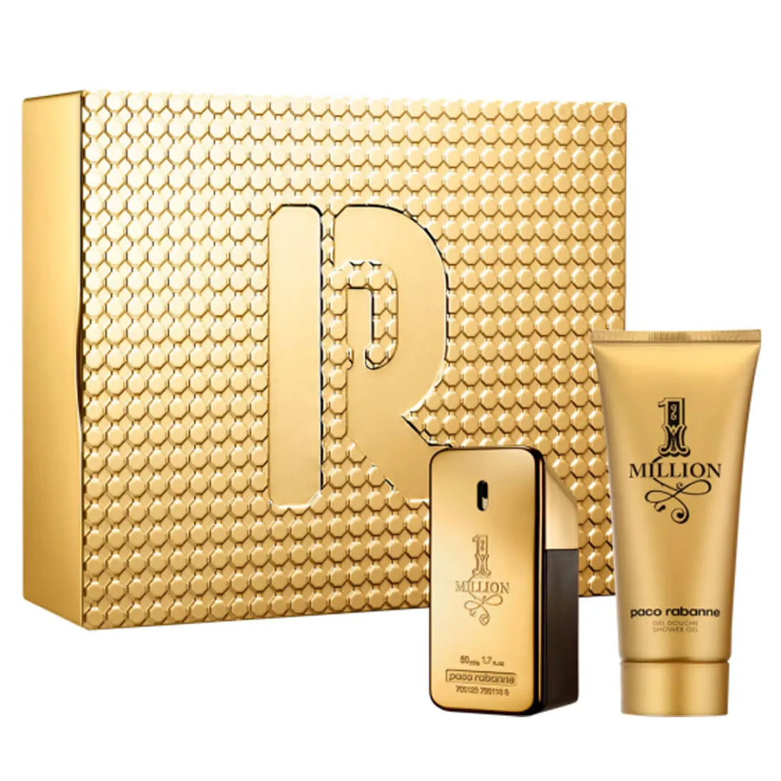 Paco Rabanne عطر 1 مليون أو دو تواليت للرجال 50 مل + جل استحمام 100 مل