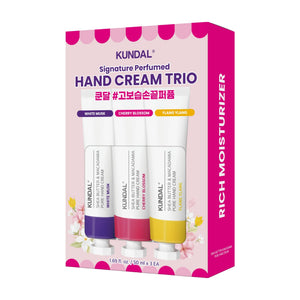 Kundal Shea Butter & Macadamia Muschio Bianco cofanetto creme mani — Krémy na ruce