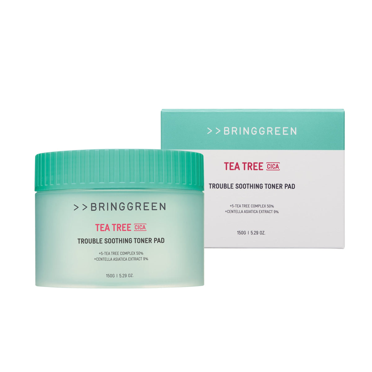 Bringgreen Tea Tree Cica Dischetti Tonificanti Lenitivi — Dischetti viso
