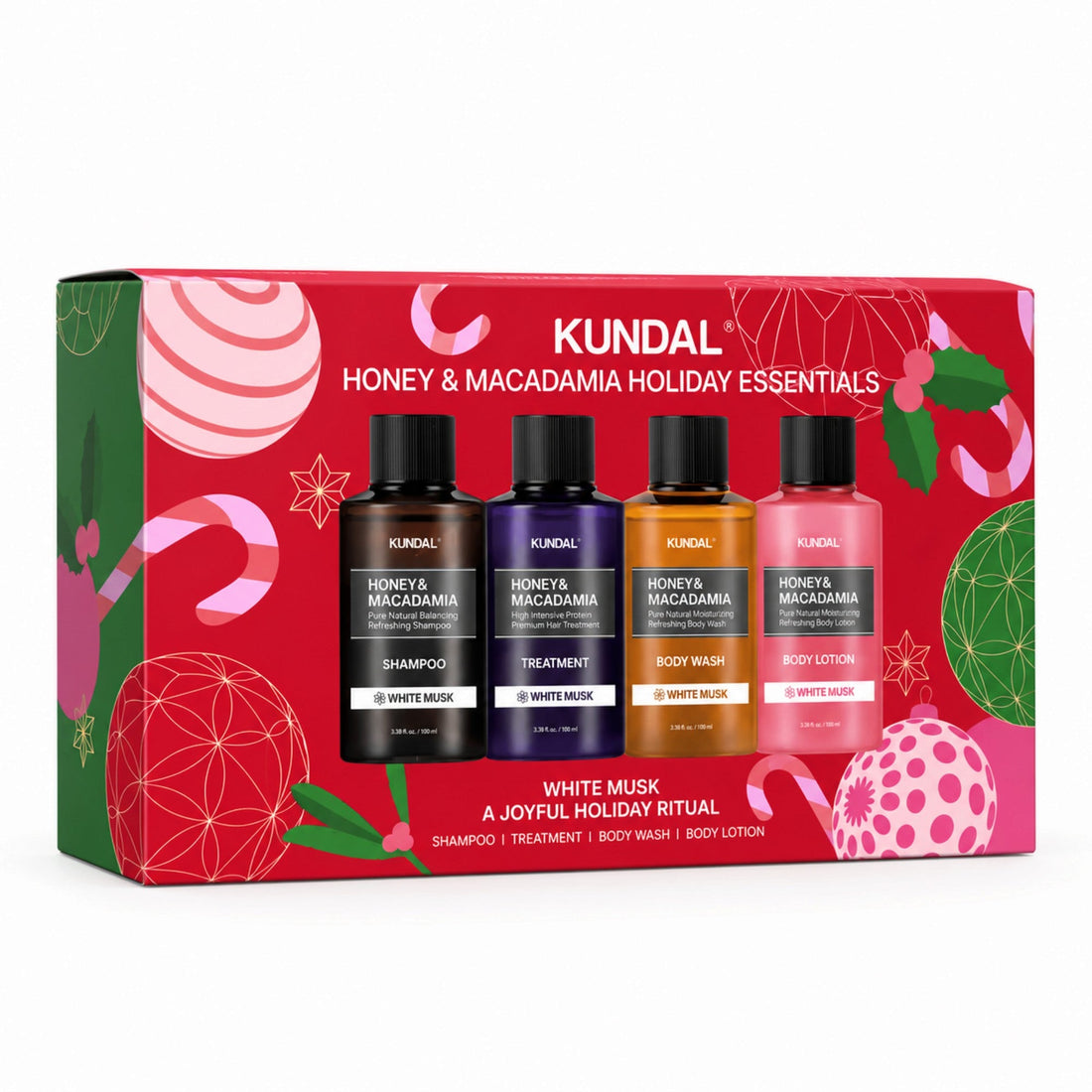 Kundal Honey &amp; Macadamia Holiday Essentials Set mini kosmetika — Sada na tělo
