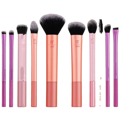 Set di pennelli per trucco con pochette, 10 pezzi Real Techniques Best-Selling Blends Set