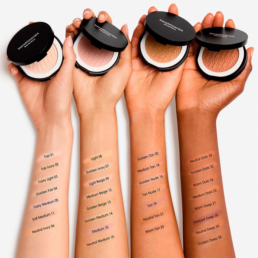 Bareminerals Original Fondotinta compatto minerale SPF 15 02-Ivory chiaro 8 g — Fondotinta compatto