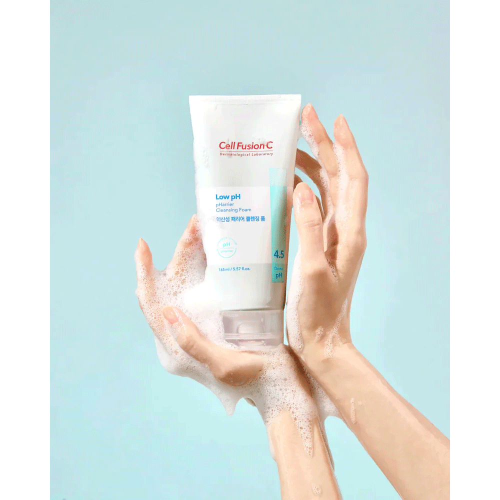 Cell Fusion C Low pH pHarrier Cleansing Foam — schiuma detergente delicata per pelli sensibili 165 ml