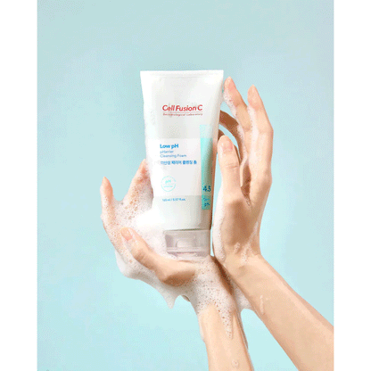Cell Fusion C Low pH pHarrier Cleansing Foam — schiuma detergente delicata per pelli sensibili 165 ml