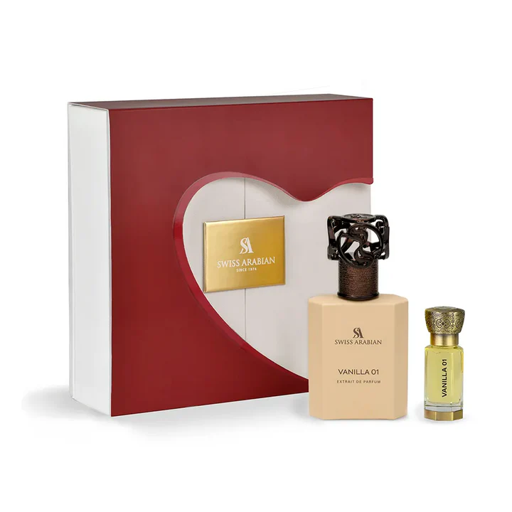 Swiss Arabian Vanilla 01 Set regalo Extrait de Parfum 50 ml e olio profumato 12 ml