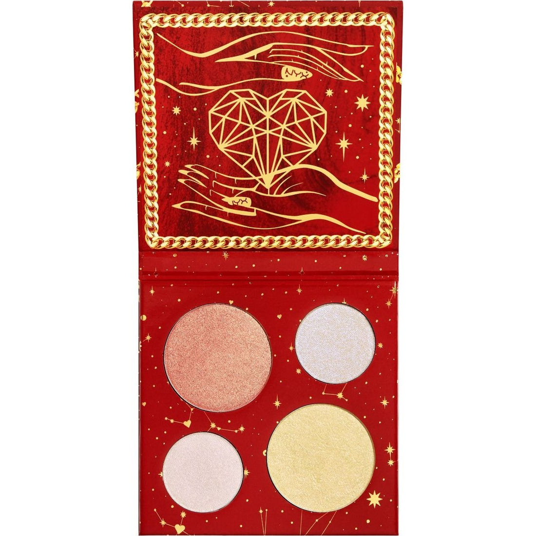 NYX Professional Makeup Gimme Super Stars! Highlighterpalette 4 tinten 01 Moon Metals