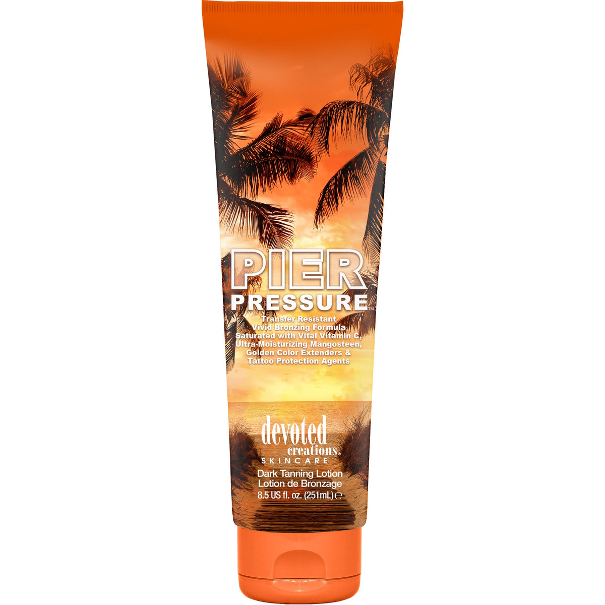 Devoted Creations Cream For Solarium Pier Pressure For Vivid Bronze Tan 251 ml — Crème pour solarium