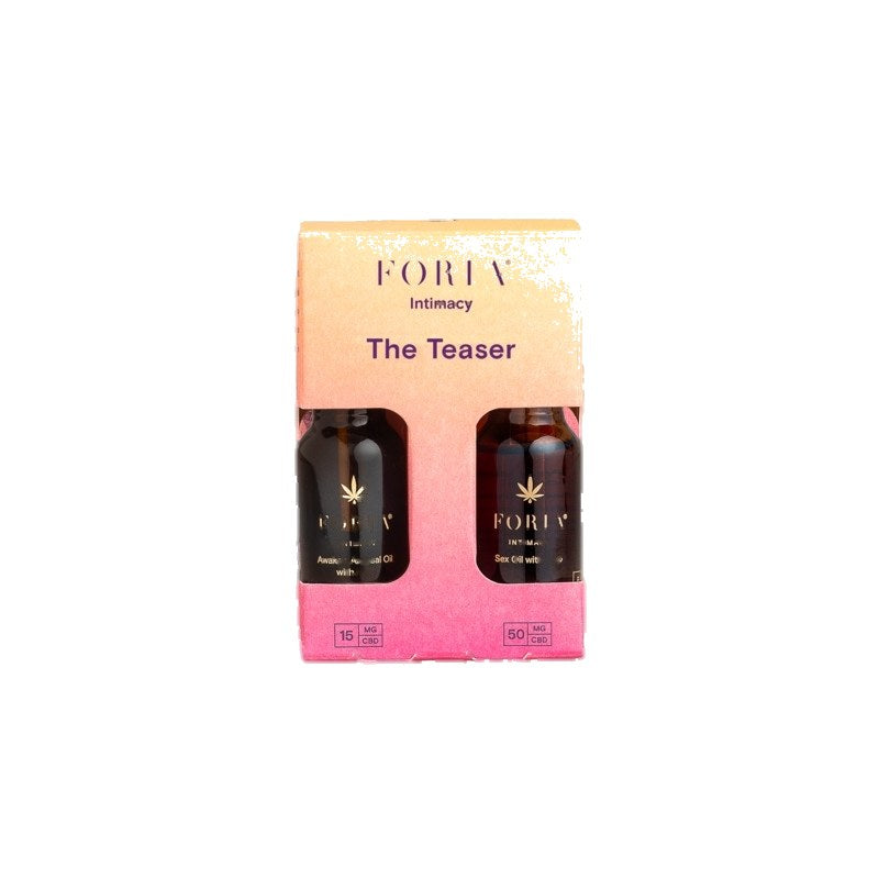 Foria Intimacy The Teaser — set oli intimi naturali (15 ml + 13 ml)