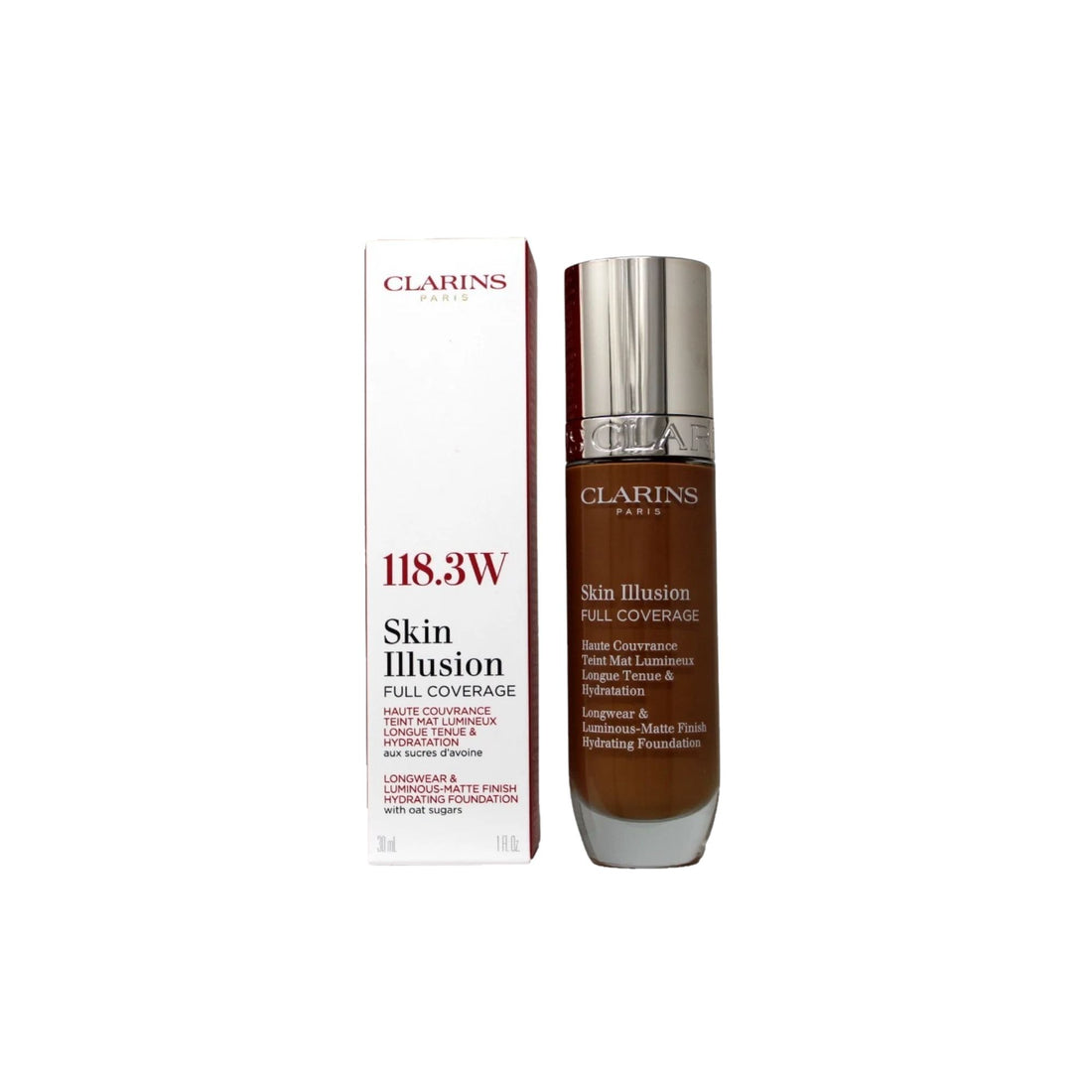 Clarins Skin Illusion Hydrating كريم أساس عالي التغطية اللون 118.3W 30 ml 