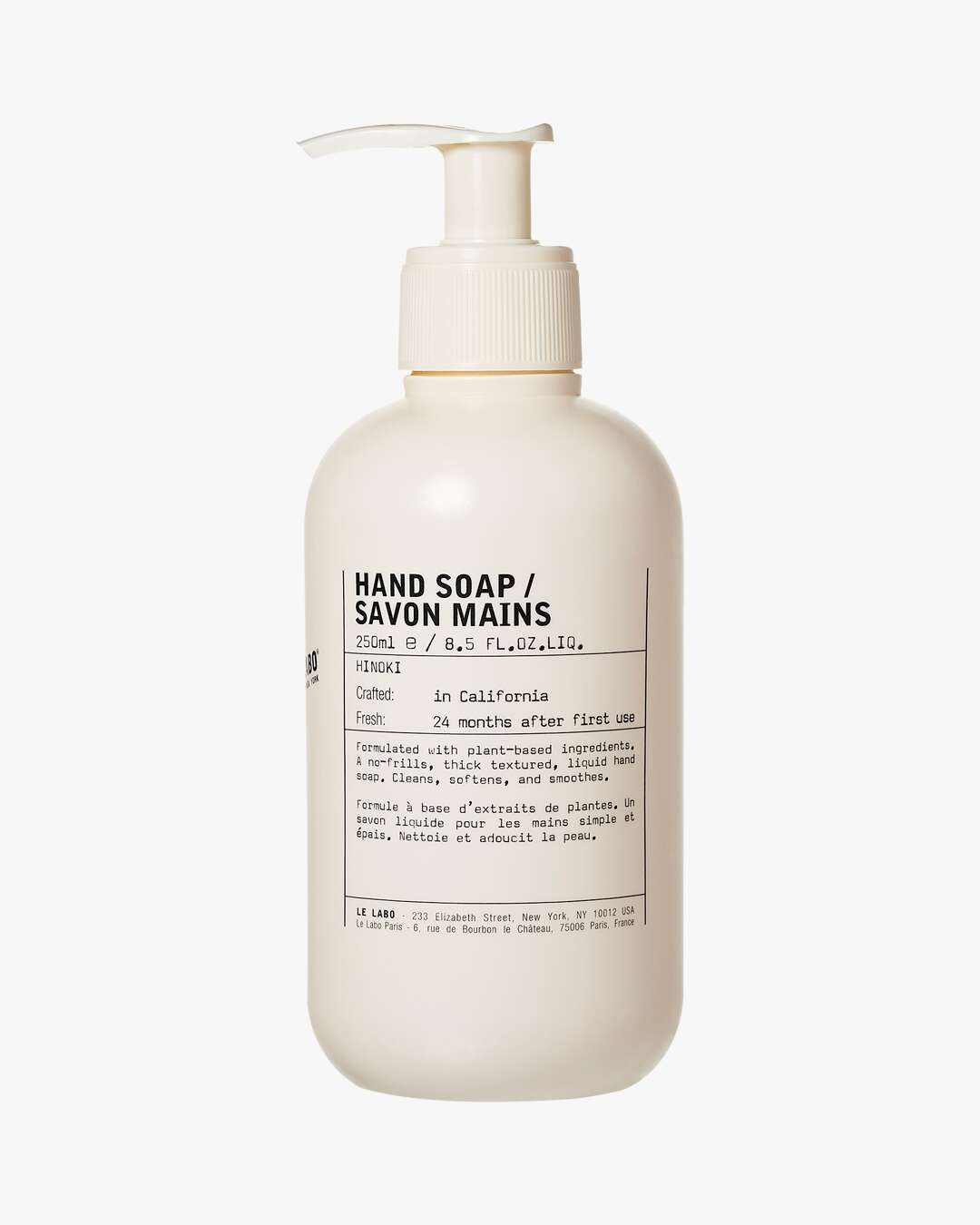 Le Labo Sapone mani Hinoki 250 ml Sapone Mani
