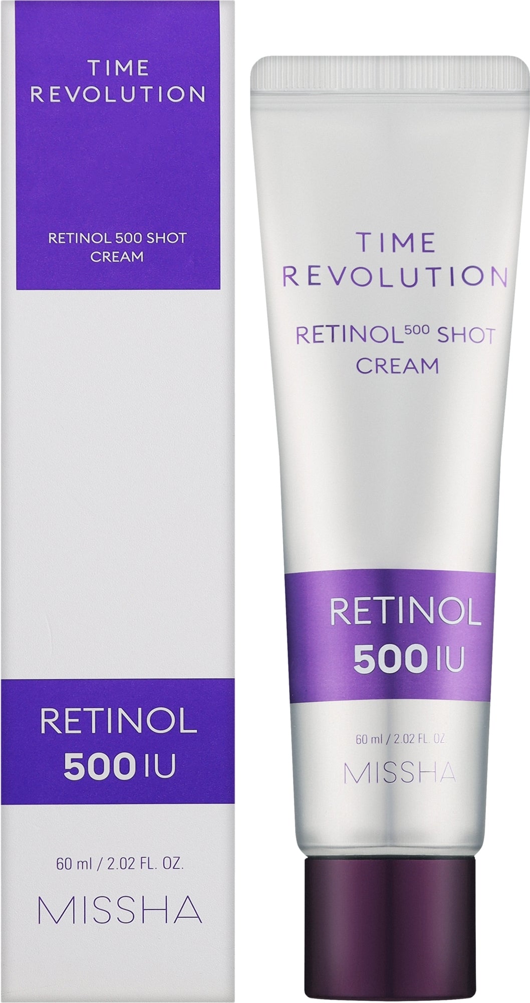 Crema viso Missha Time Revolution Retinol 500 Shot Cream 60 ml