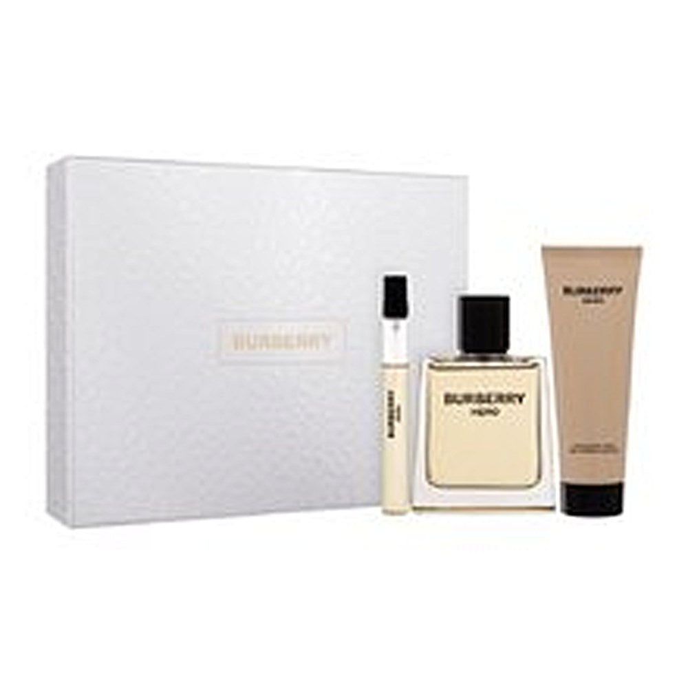 Burberry Hero set eau de toilette 100 ml, douchegel 75 ml en miniatuur eau de toilette 10 ml - 100 ml 