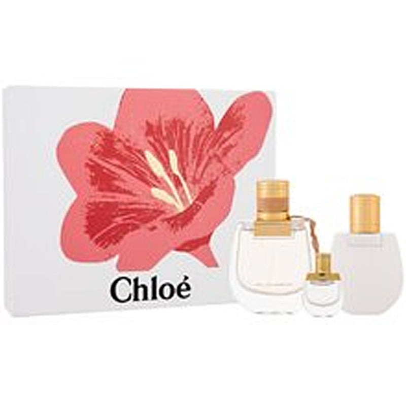 Chloé Estuche eau de parfum Nomade 75 ml, Nomade eau de parfum 5 ml mini + loción corporal Nomade 100 ml - 75 ml 