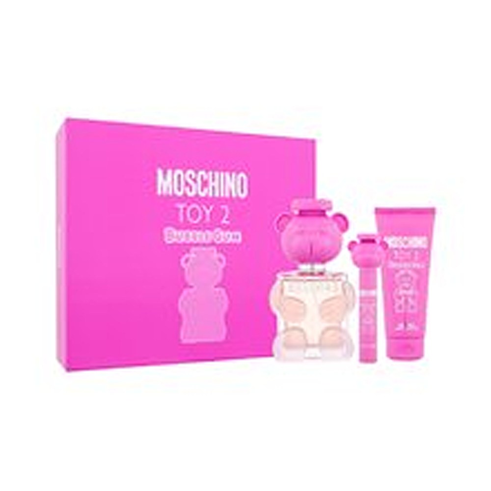 Moschino Toy 2 Bubble Gum Set eau de toilette 100 ml, eau de toilette en miniatura 10 ml y loción corporal 100 ml - 100 ml 