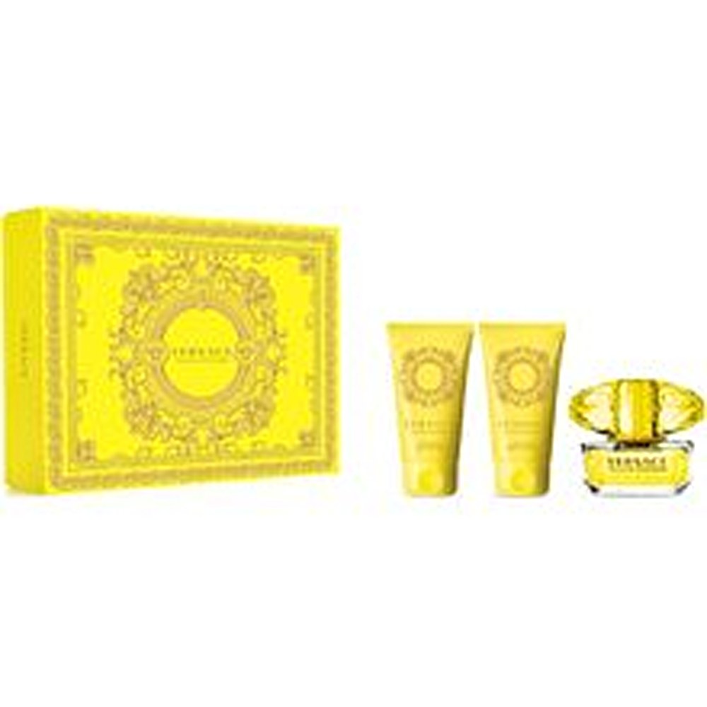 Versace Подарочный набор Yellow Diamonds: туалетная вода 50 мл, гель для душа 50 мл и лосьон 50 мл - 50 мл 