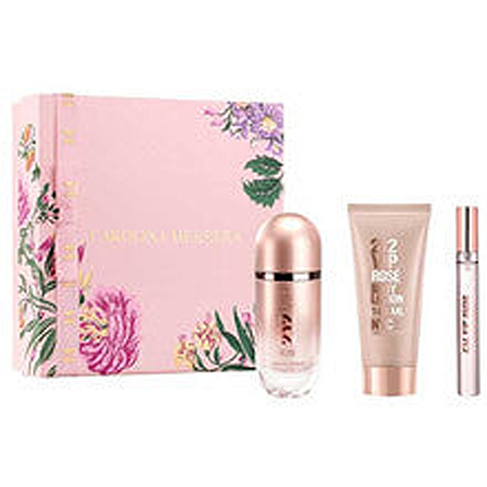 Carolina Herrera 212 VIP Rose Gift set EDP 80 ml, vartalovoide 100 ml ja EDP-miniatyyri 10 ml 80ml 