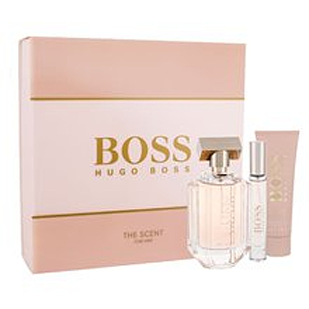 Hugo Boss The Scent For Her Donna EDP 100 ml + Body Lotion 50 ml + EDP 7,4 ml — Gift Set 